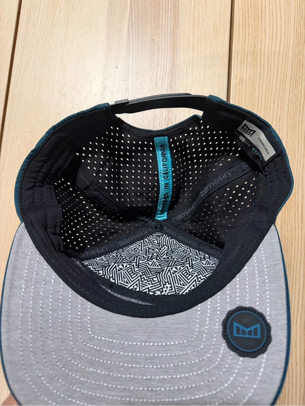 Melin Hydro Trenches Icon Heather Ocean SnapBack Hat READ